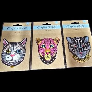 3 Puffy 3D Feline Stickers - Crafter's Square